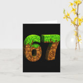 面白い Six Seven 6 7 ミーム Gen Alpha スラング ゲーム Xel  カード (黄色い花)