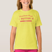 面白い "Sweet" バター スティック イエロー カスタム  Tシャツ (正面)