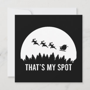 面白い That's My Spot クリスマス セッション サンタ そり 招待状