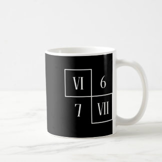 面白い Vi Vii 6 7 メメ ローマ数字 算数 シックス セブン コーヒーマグカップ