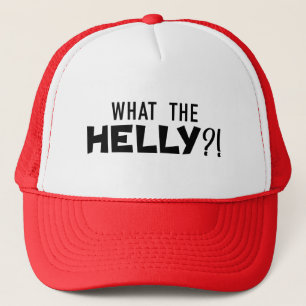 面白い「What The Helly?!」トラッカーズハット キャップ