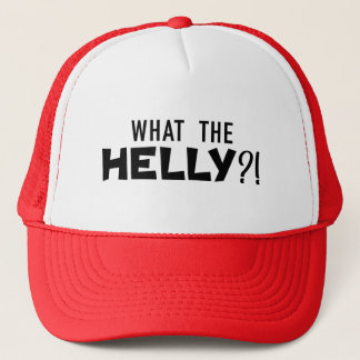 面白い「What The Helly?!」トラッカーズハット キャップ