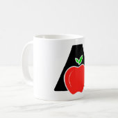 面白いAはAppleのA コーヒーマグカップ (正面左)