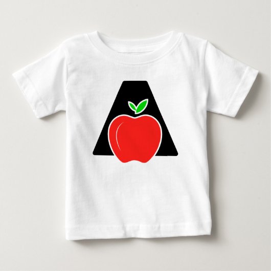 面白いAはAppleのA ベビーTシャツ (正面)