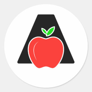 面白いAはAppleのA ラウンドシール