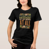 面白いADHDの皮肉な引用 古いスタイルの内向的な人向け トライブレンドTシャツ (正面)
