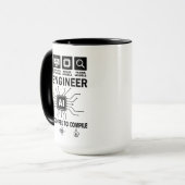 面白いAIエンジニア 人工知能 テック マグカップ (正面左)