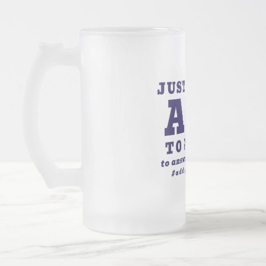 面白いAIテクノロジー専門家のパーソナライズされたQRコード　青 フロストグラスビールジョッキ (左)