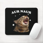 面白いAur+Naur猫スタイル、なんてことだ驚いた猫のミーム マウスパッド (マウス)