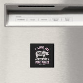 面白いBBQグリル引用符豚プルドポーク マグネット (インサイチュ (食洗機))