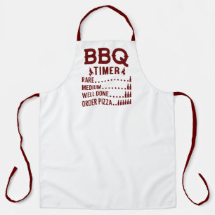 面白いBBQタイマー レッド エプロン