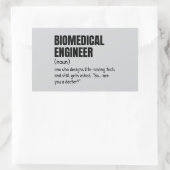 面白いBiomed定義ステッカー 長方形シール (バッグ)
