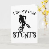 面白いBMXサイクリングの名言 自転車スローガン バイクギフト カード (黄色い花)