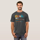 面白いBruhの定義 男性友達 兄弟 友人 Tシャツ (正面フル)