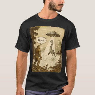 面白いBruhビッグフット・ネス湖モンスターの誘拐By Tシャツ