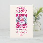 面白いBruhメリークリスマス シーズンカード (スタンド正面)