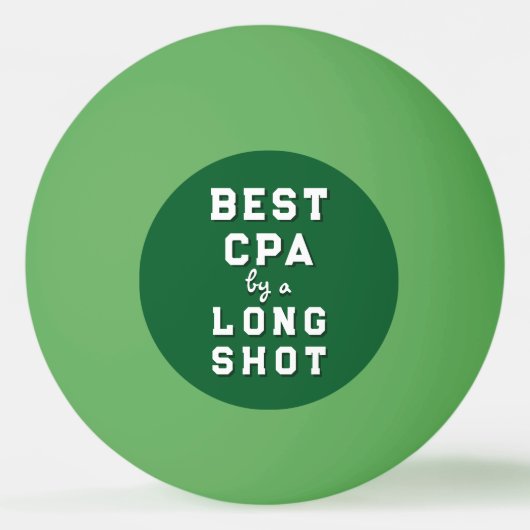 面白いCPAノベルティギフト ピンポン球 卓球ボール (正面)