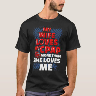 面白いCPAPの格言。既婚男性CPAP Tシャツ