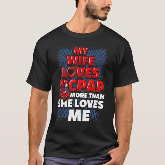 面白いCPAPの格言。既婚男性CPAP Tシャツ (正面)