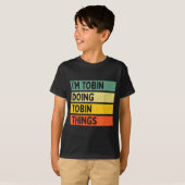 面白いDの引用でTobinのことをするTobin Tシャツ (正面フル)