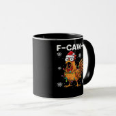 面白いF-Caw-Fクリスマスチキンクラシック マグカップ (正面右)