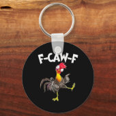 面白いF-Caw-Fニワトリ FCAWFチキン キーホルダー (正面)
