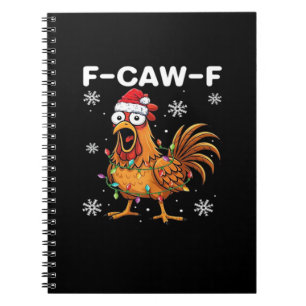 面白いF-Caw-F クリスマスチキンクラシック ノートブック