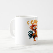 面白いF-CAW-F 狂った雄鶏 サルカスティック コーヒーマグ コーヒーマグカップ (正面左)