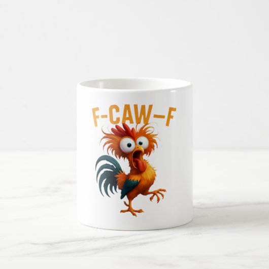 面白いF-CAW-F 狂った雄鶏 サルカスティック コーヒーマグ コーヒーマグカップ (中央)