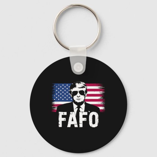 面白いFafoトランプ写真1 キーホルダー (正面)