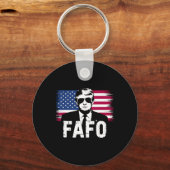 面白いFafoトランプ写真1 キーホルダー (正面)