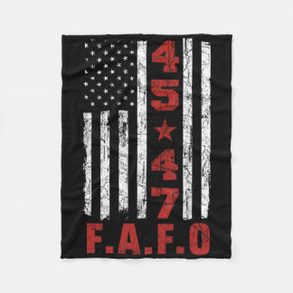 面白いFafoトランプTシャツ大統領47トランプFafoアメリカ フリースブランケット