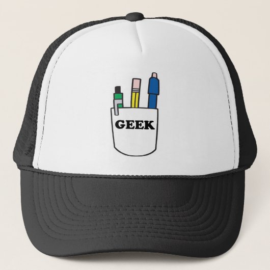 面白いGEEKポケットプロテクター キャップ (正面)