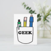 面白いGEEKポケットプロテクター ポストカード (スタンド正面)