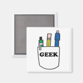 面白いGEEKポケットプロテクター マグネット (正面/裏面)