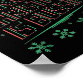 面白いGen Alpha Gen Zスラング 楽しいクリスマスのセーター ポスター (角)