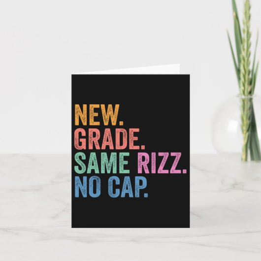 面白いGen Z 新学期 同じ魅力度レベル  カード (正面)