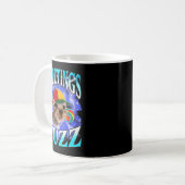 面白いGen Z Gen Alphaスラング猫のミーム 挨拶フズ コーヒーマグカップ (正面左)