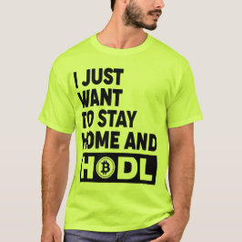 面白いHodlビットコイン暗号ギフトTシャツ(両面印刷) Tシャツ
