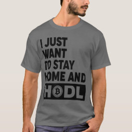 面白いHodlビットコイン暗号ギフトTシャツ(両面印刷) Tシャツ