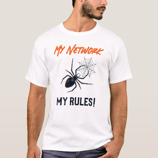 面白いITネットワーク管理者のユーモアギフト Tシャツ (正面)