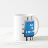 面白いITパパギフト Dad Core Processor コーヒーマグ コーヒーマグカップ (正面右)