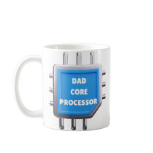 面白いITパパギフト Dad Core Processor コーヒーマグ