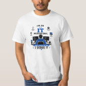 面白いITプロフェッショナルデザイン - ITコーディング引用符  Tシャツ (正面)
