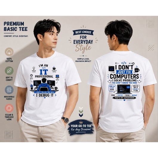 面白いITプロフェッショナルデザイン - ITコーディング引用符  Tシャツ