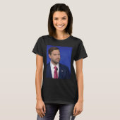 面白いJ.D.ヴァンスのミーム 副大統領の顔検出 Tシャツ (正面フル)