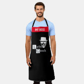 面白いLet's Cook BBQエプロン メンズグリルマスターギフト エプロン (着用した状態)