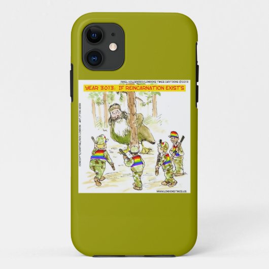 面白いLGBT対巨大なアヒル iPhone 5/5S カバー (裏面)