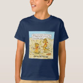 面白いLTCartoonsの犬考古学コミック Tシャツ (正面)