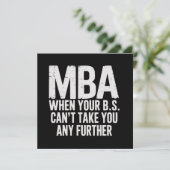 面白いMBA修士学位卒業式 招待状 (スタンド正面)
